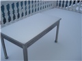 snijeg na balkonu