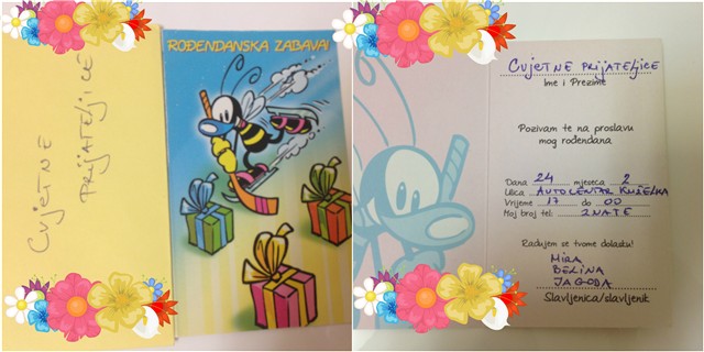 Pozivnica za rođendane 