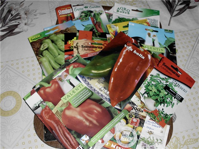 sjeme slatkih paprika