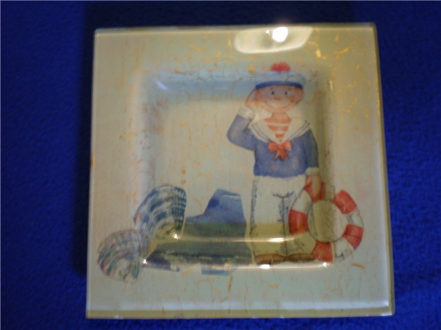 decoupage na staklenim tanjurima